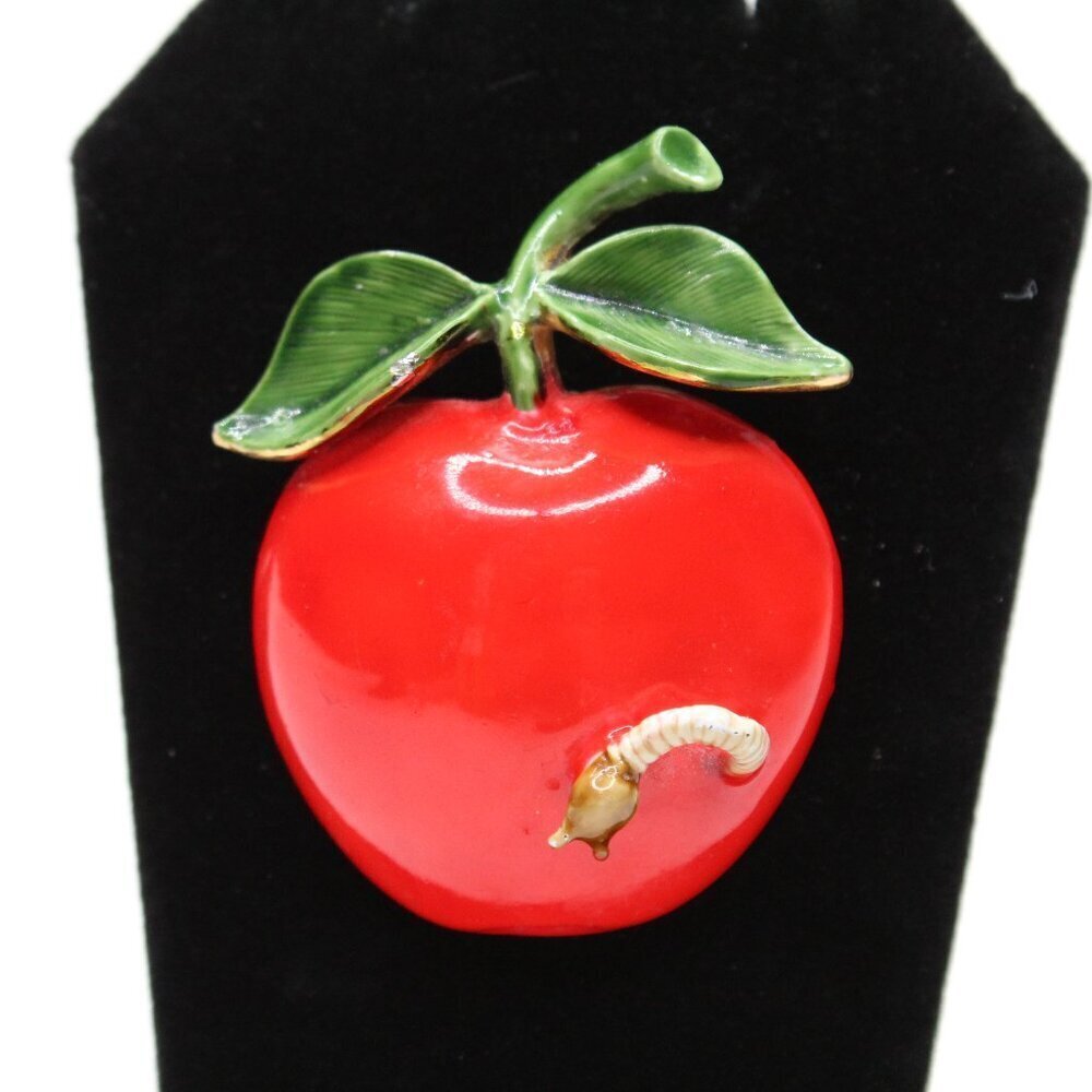 Vintage Original by Robert Red Apple Brooch